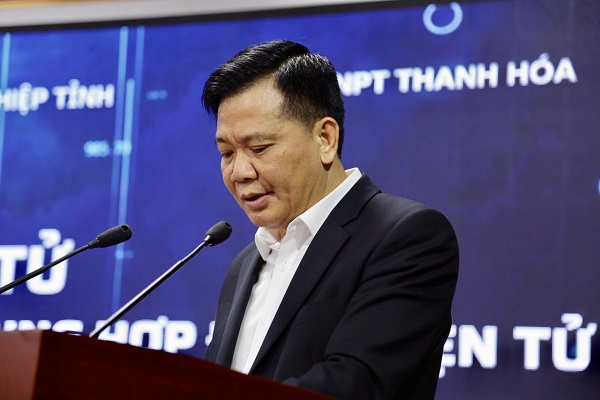 Ông Đỗ Hữu Quyết, Giám đốc Sở Thông tin và Truyền thông tỉnh Thanh Hoá phát biểu khai mạc