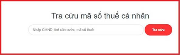tìm mã số thuế cá nhân