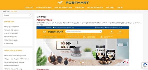 Sàn giao dịch thương mại điện tử Postmart (ảnh minh họa)