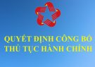 Quyết định công bố TTHC nội bộ trong hệ thống hành chính nhà nước lĩnh vực Kế hoạch và Đầu tư thuộc phạm vi chức năng quản lý của UBND tỉnh Thanh Hóa