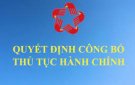 Quyết định công bố TTHC nội bộ trong hệ thống HCNN lĩnh vực Y tế thuộc phạm vi chức năng quản lý của UBND tỉnh 