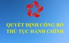 Quyết định công bố TTHC nội bộ trong hệ thống hành chính nhà nước lĩnh vực Kế hoạch và Đầu tư thuộc phạm vi chức năng quản lý của UBND tỉnh Thanh Hóa