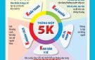 Thông điệp "5K" của Bộ Y tế khuyến cáo người dân thực hiện