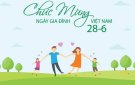 BÀI TUYÊN TRUYỀN HƯỞNG ỨNG NGÀY GIA ĐÌNH VIỆT NAM 28/6/2024