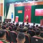 Công an xã Lam Sơn tổ chức Lễ ra quân hướng dẫn thủ tục hành chính, tháo gỡ những khó khăn vướng mắc trong quá trình triển khai chính quyền địa phương 2 cấp
